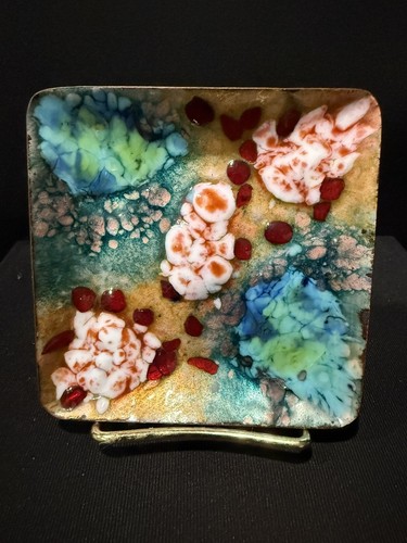Vintage enameled copper - enameled,